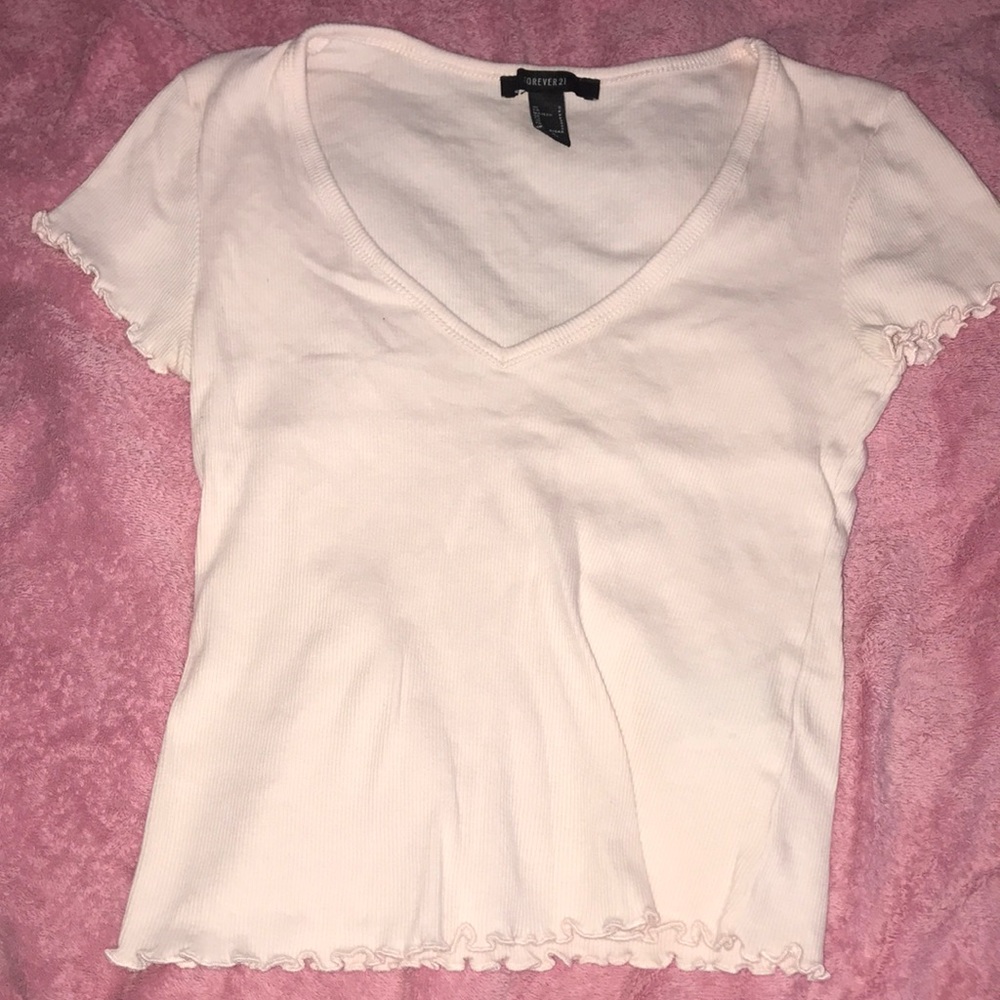 pink crop top